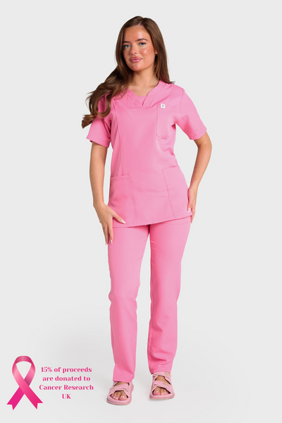 French Rose Natasha Scrub Trouser