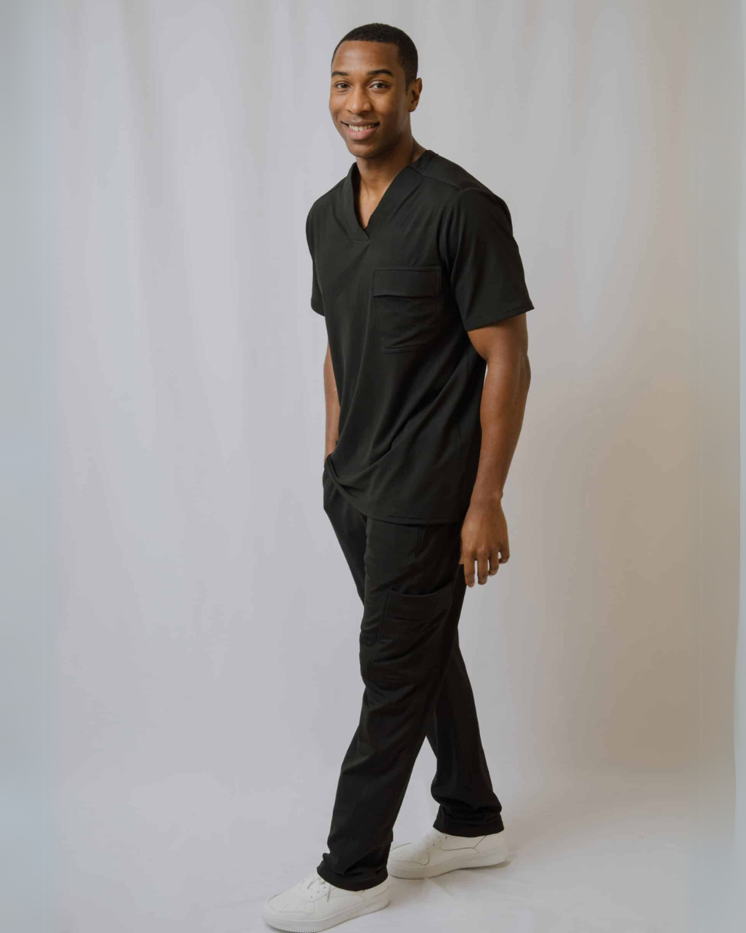 Black Rio Ultimate Comfort Fleece-Lined Scrub Trouser