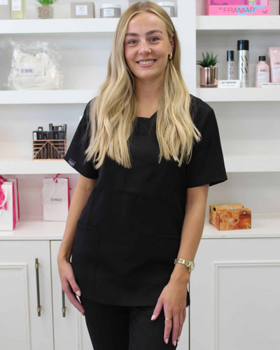 Black Natasha Scrub Top