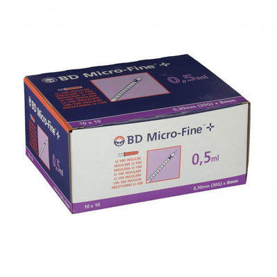 BD micro fine 0.5ml insulin needles