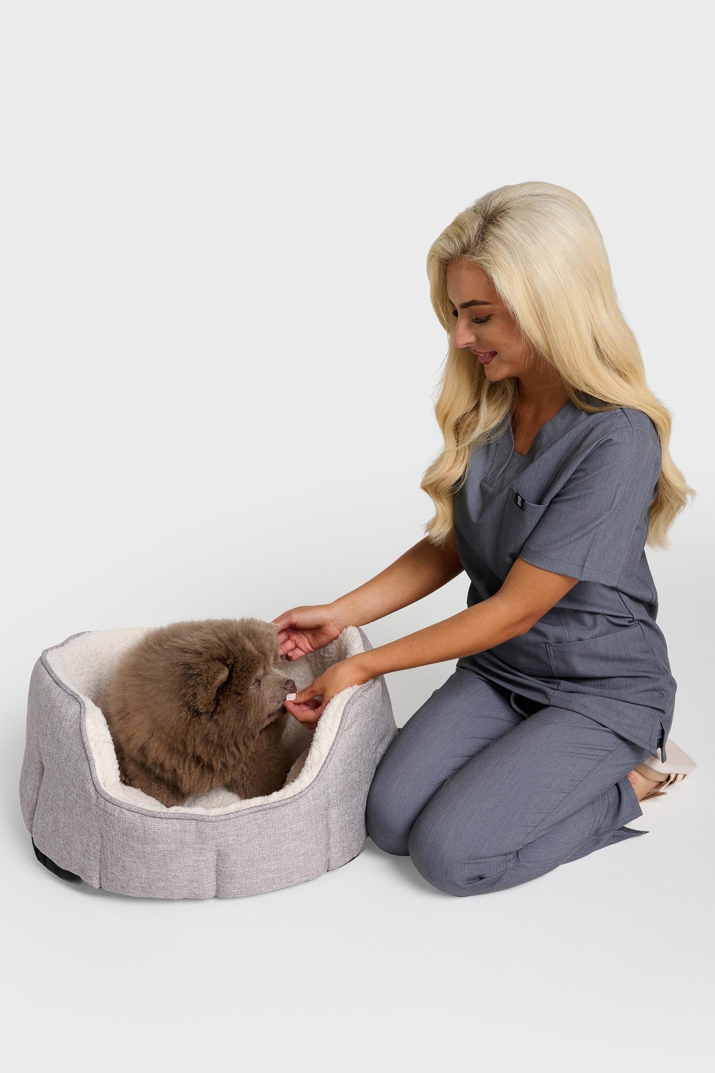 Graphite Natasha Scrub Top