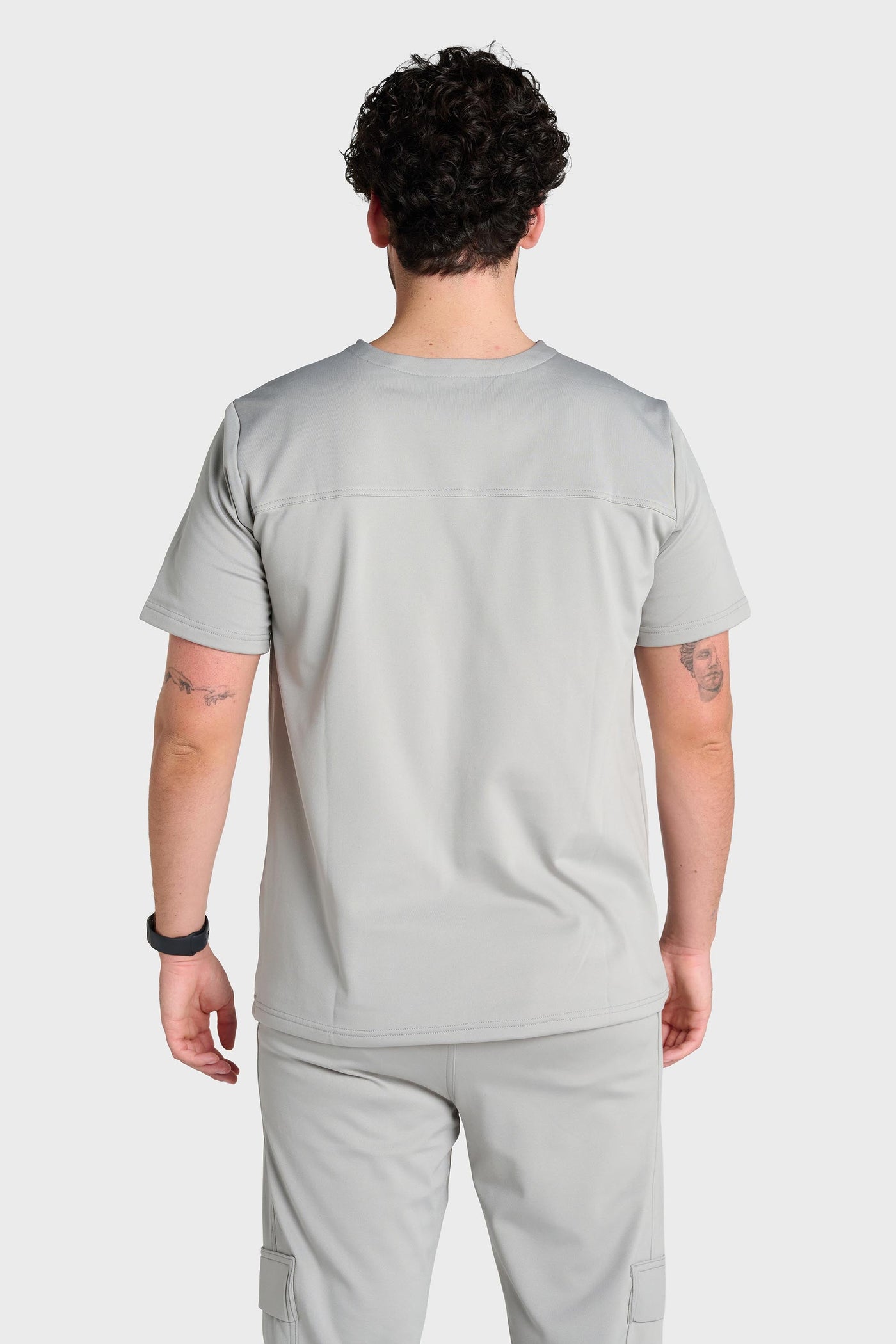 Grey Rio Ultimate Comfort Fleece-Lined Scrub Top