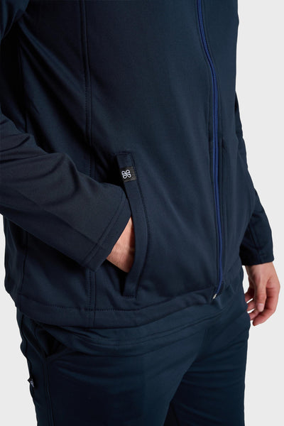 Midnight Blue Ultimate Comfort Fleece-Lined Scrub Jacket