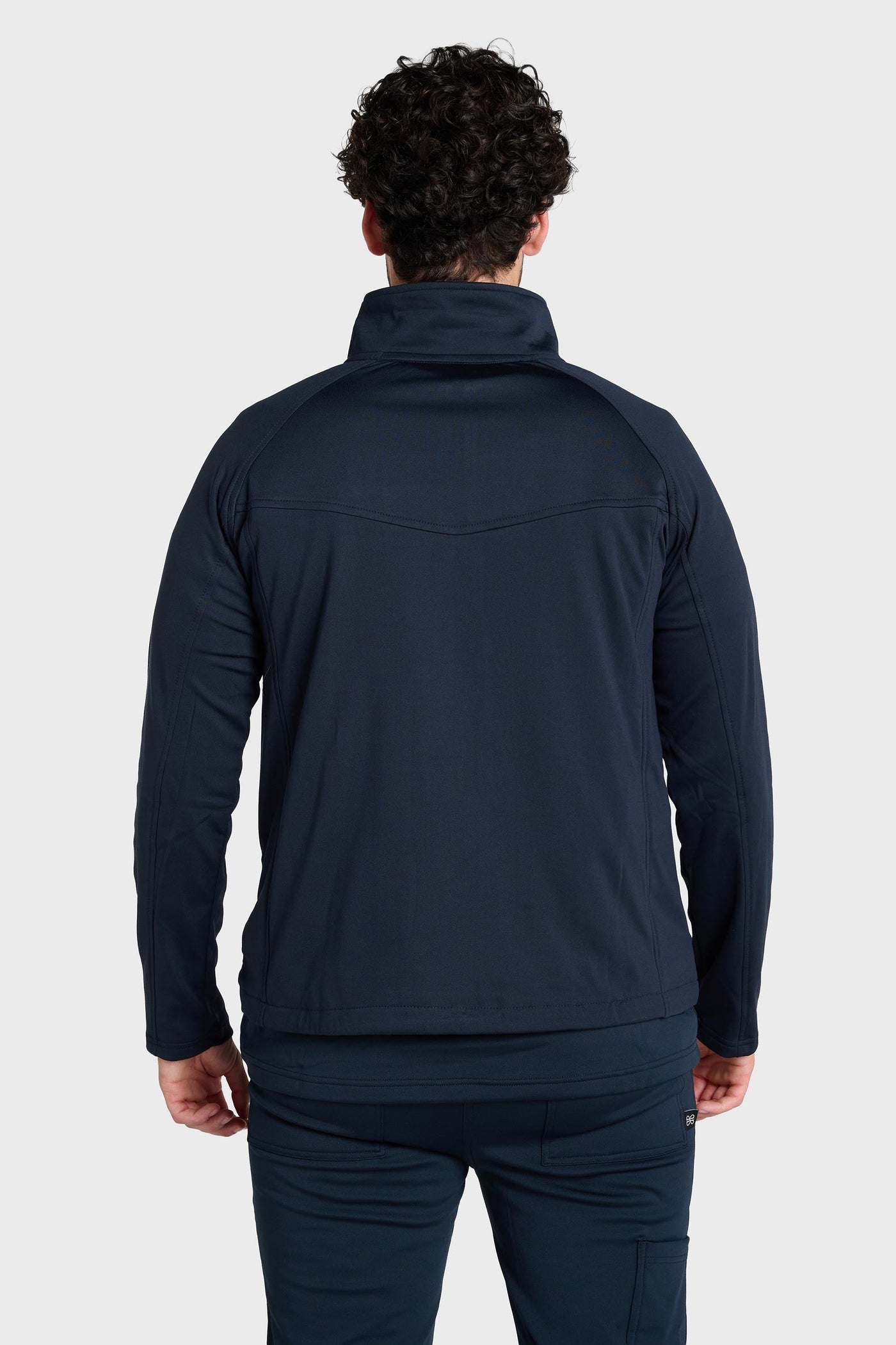 Midnight Blue Ultimate Comfort Fleece-Lined Scrub Jacket