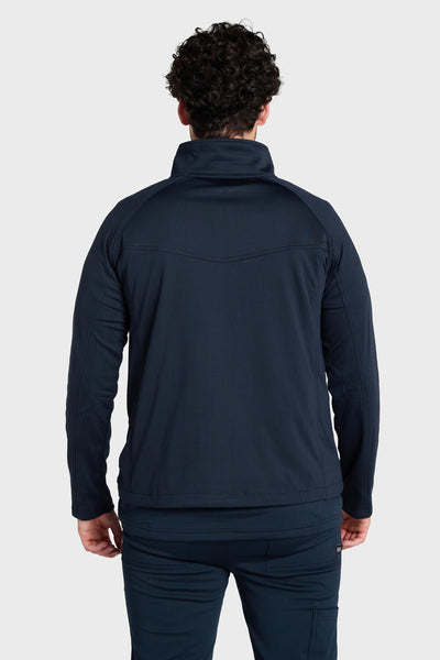 Midnight Blue Ultimate Comfort Fleece-Lined Scrub Jacket