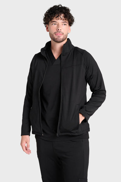 Black Rio Ultimate Comfort Fleece-Lined Scrub Top