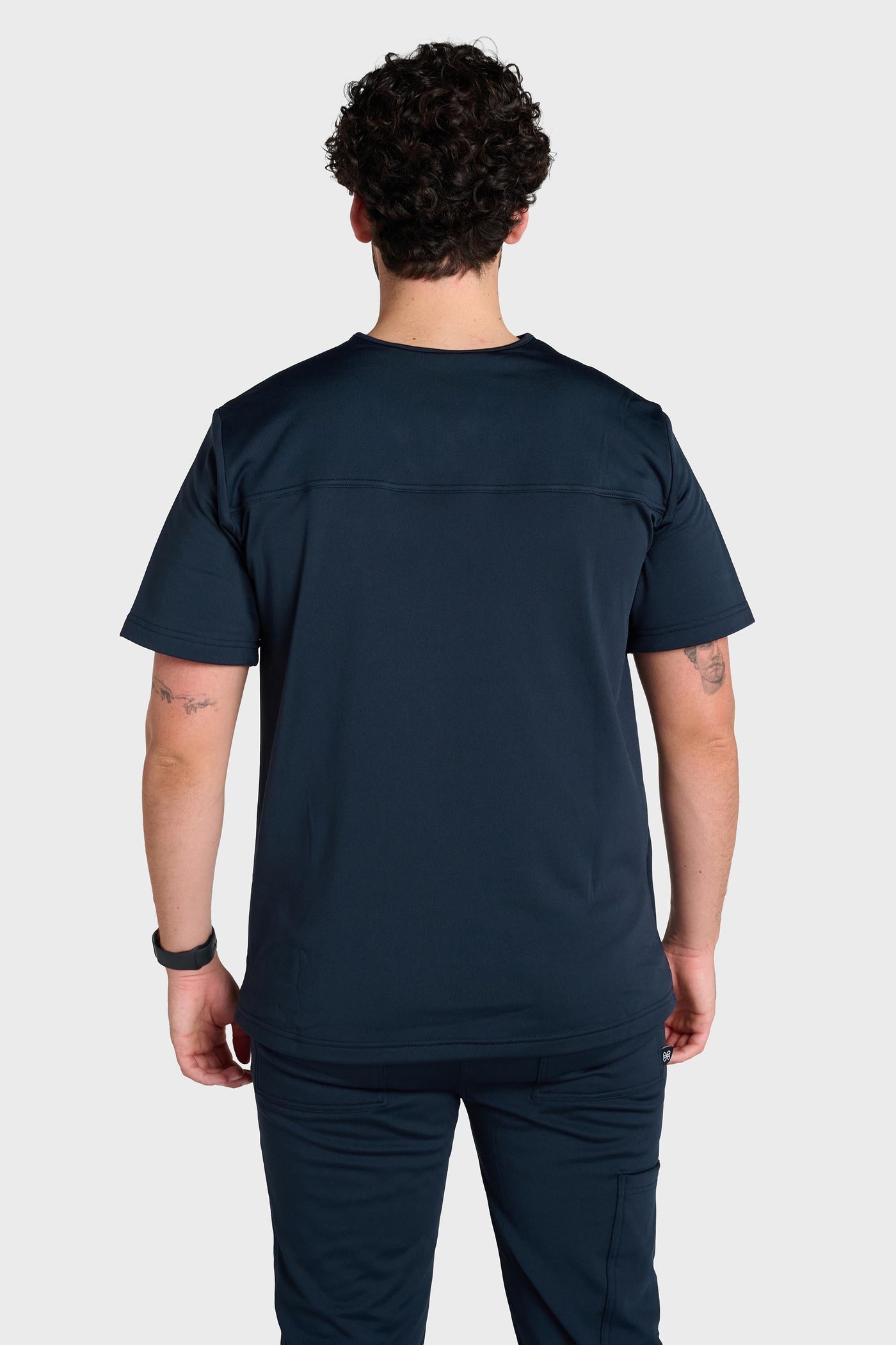 Midnight Blue Rio Ultimate Comfort Fleece-Lined Scrub Top