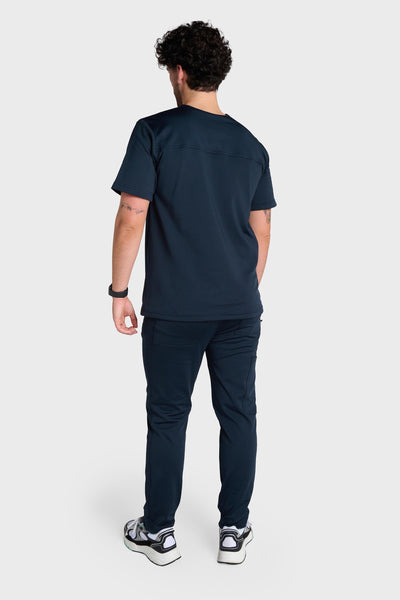 Midnight Blue Rio Ultimate Comfort Fleece-Lined Scrub Top