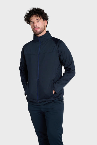 Midnight Blue Ultimate Comfort Fleece-Lined Scrub Jacket