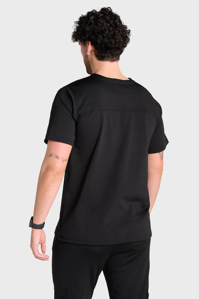 Black Rio Ultimate Comfort Fleece-Lined Scrub Top