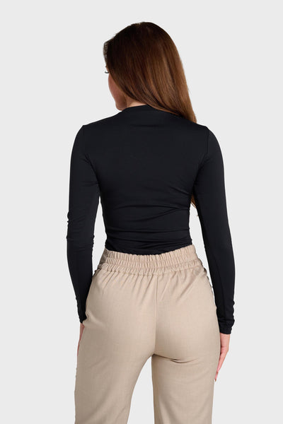 PRE ORDER - Black Long Sleeve Base Top