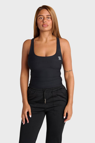 PRE ORDER - Black Base Vest with Built-In Bra