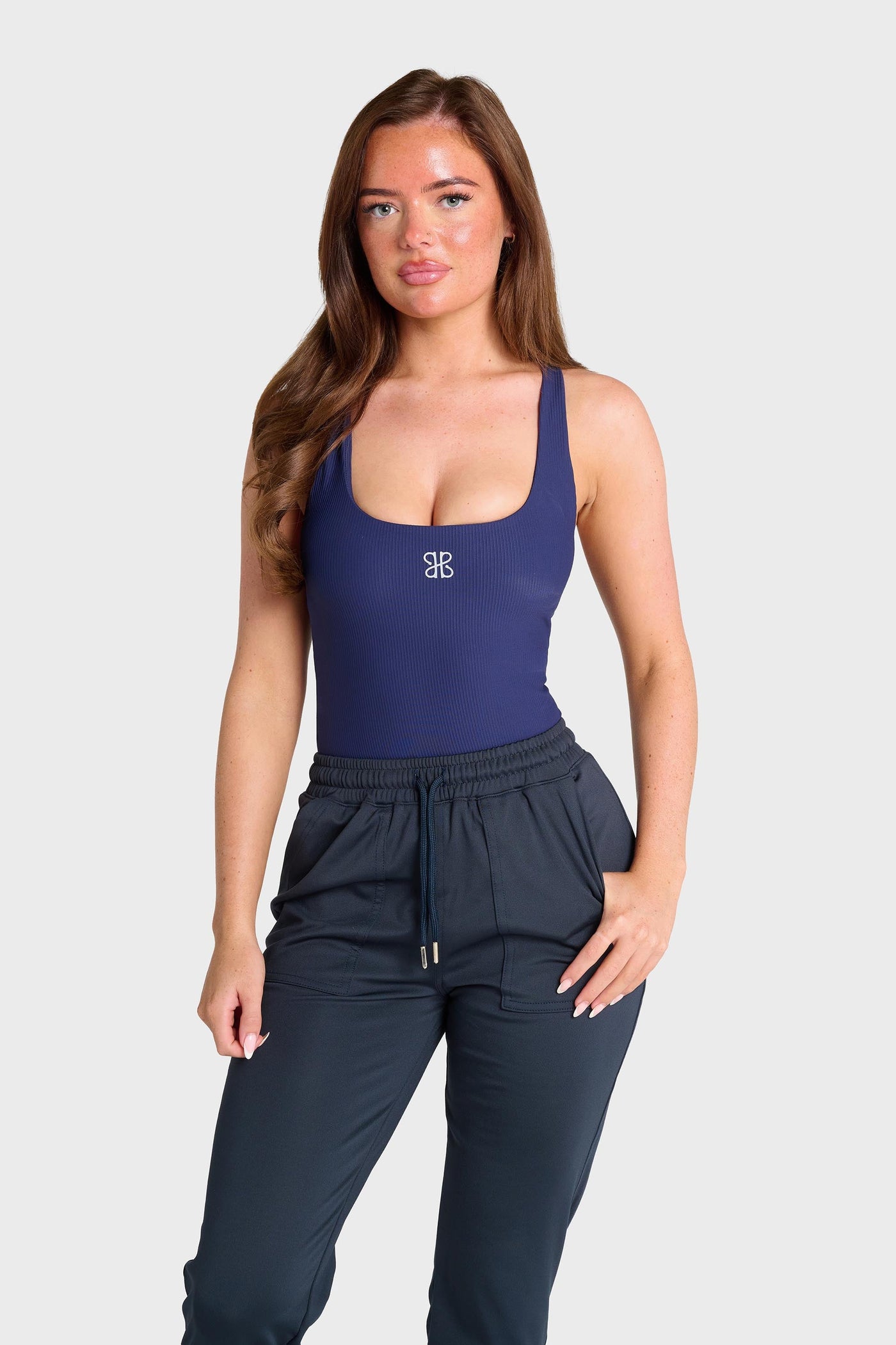PRE ORDER - Blue Base Vest with Built-In Bra