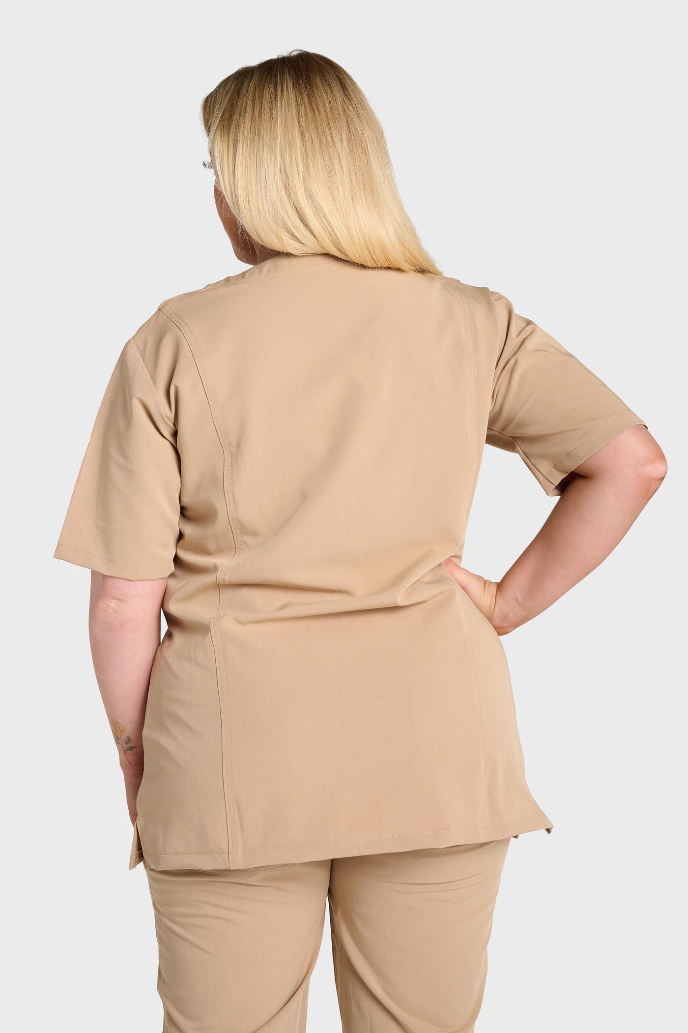Caramel Natasha Scrub Top