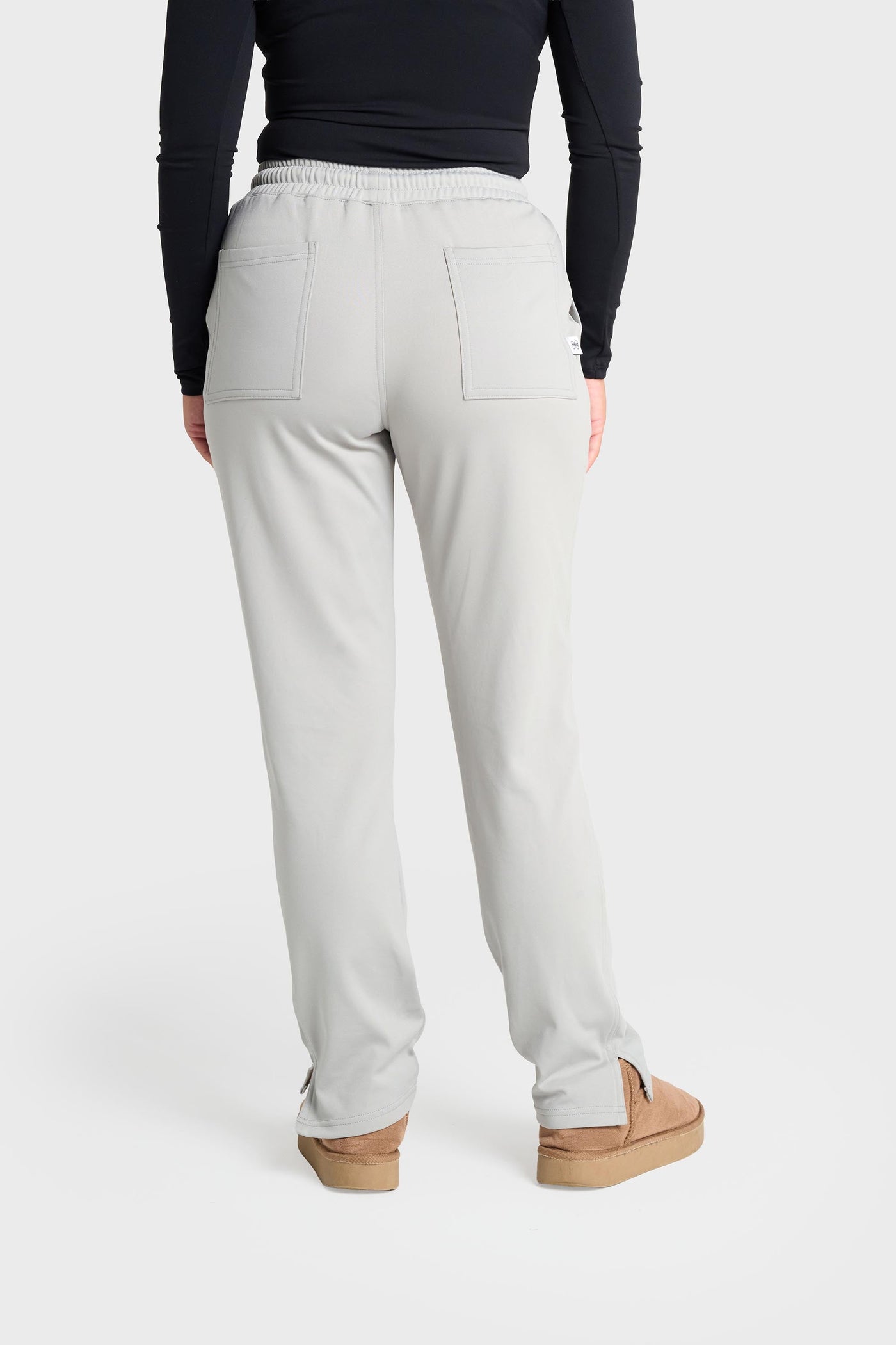 Grey Natasha Ultimate Comfort Fleece-Lined Scrub Trouser