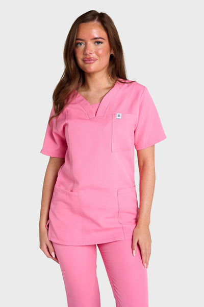 French Rose Natasha Scrub Top