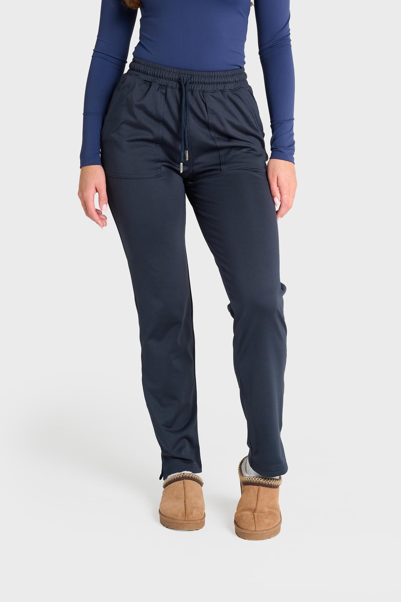 Blue Natasha Ultimate Comfort Fleece-Lined Scrub Trouser