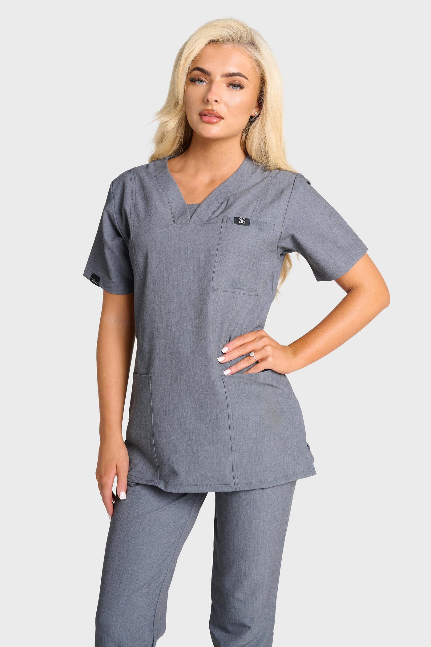 Graphite Natasha Scrub Top