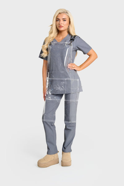 Graphite Natasha Scrub Top
