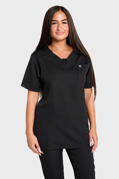 Black Natasha Scrub Top