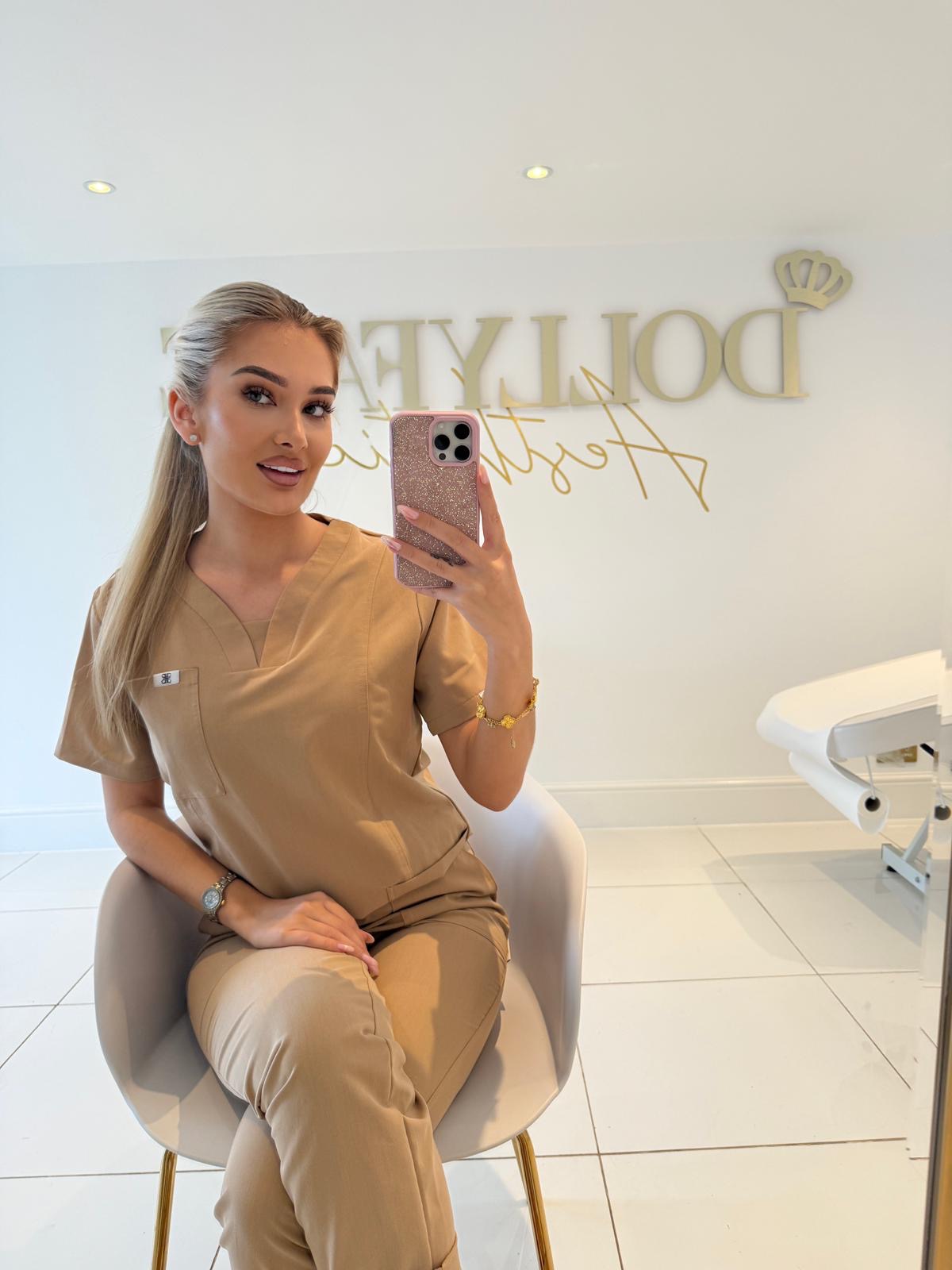 Caramel Natasha Scrub Trouser